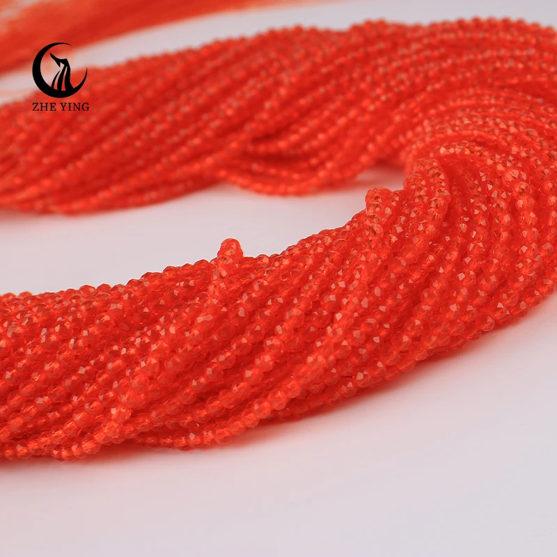 Zhe Ying 2mm 2.5mm 3mm 13 Orange 14.96inches hydro Round micro faceted Crystal spacer Loose Beads for DIY Jewelry Making
Zhe Ying 2mm 2.5mm 3mm 13 Orange 14.96inches hydro Round micro faceted Crystal spacer Loose Beads for DIY Jewelry Making