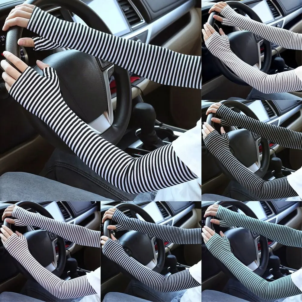 Cycling Driving Striped Summer Sunscreen Elbow Mittens Cotton Long Gloves Long Sleeve
Cycling Driving Striped Summer Sunscreen Elbow Mittens Cotton Long Gloves Long Sleeve