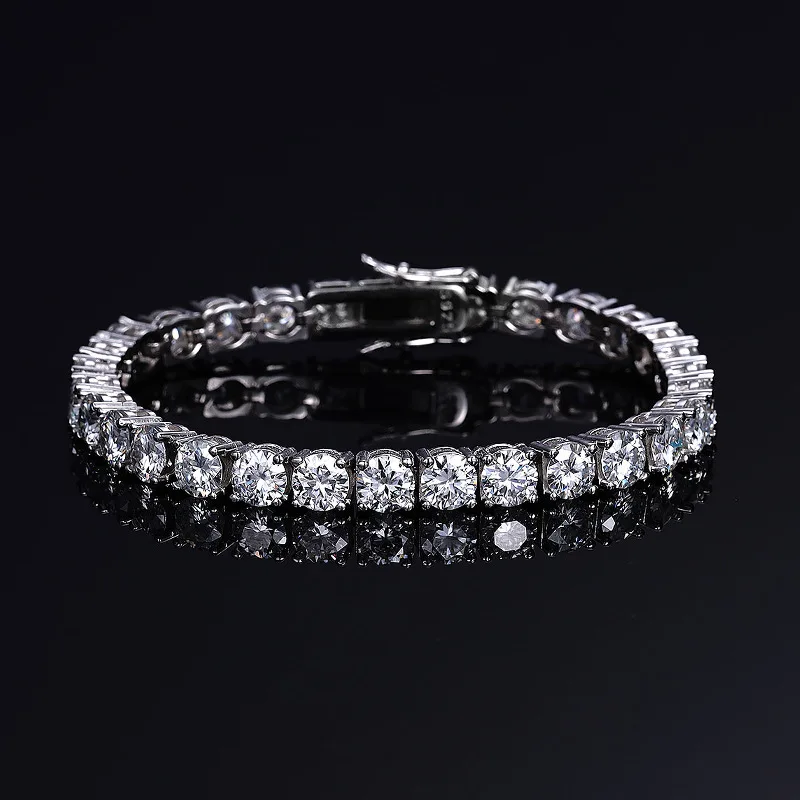 Trendy Real 3/4/5/6mm D Color Moissanite Bracelet 925 Sterling silver Wedding Bracelets For Women Men Pass Diamond Test Jewelry
Trendy Real 3/4/5/6mm D Color Moissanite Bracelet 925 Sterling silver Wedding Bracelets For Women Men Pass Diamond Test Jewelry