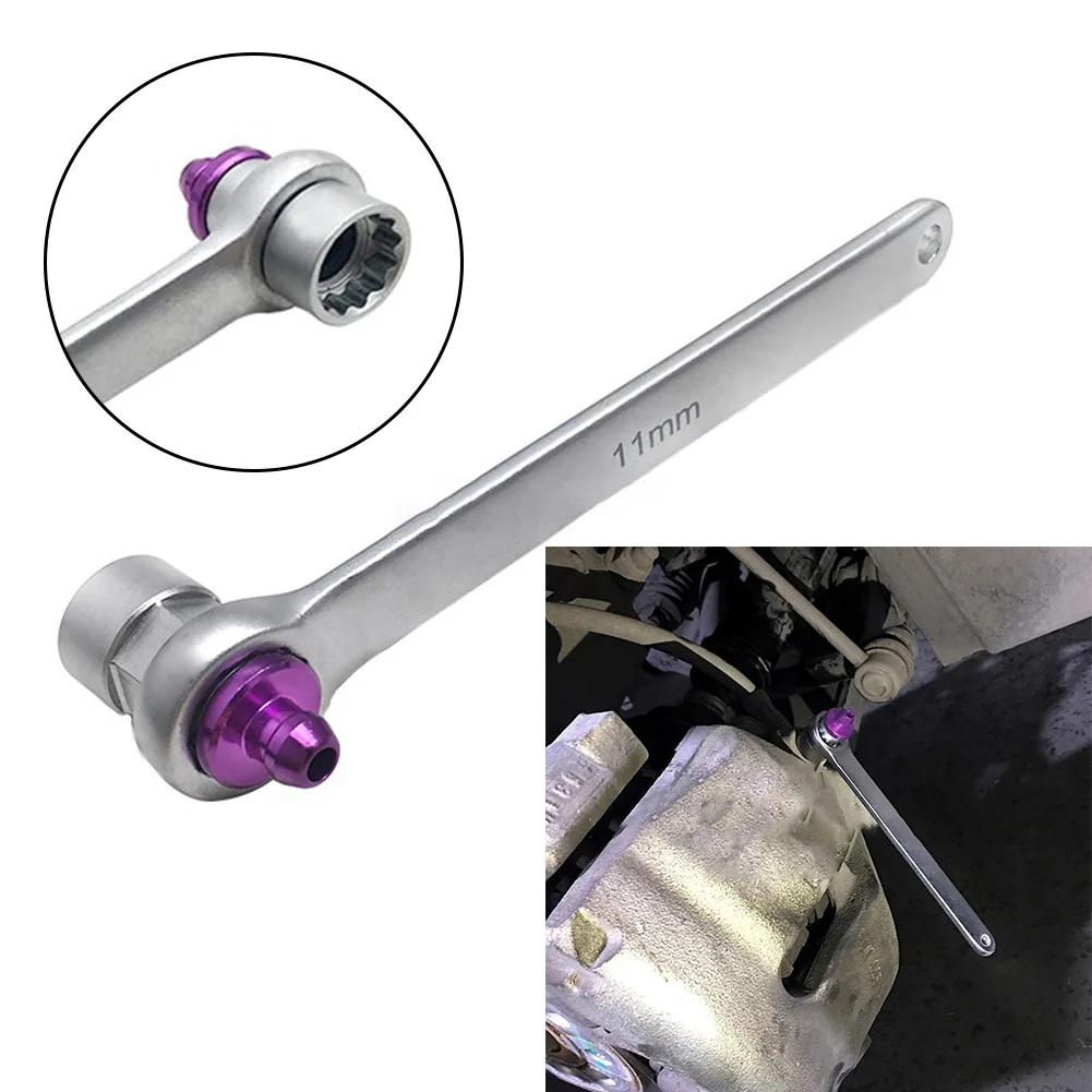11mm Manual Brake Bleeder Wrench Oil Drain Tool For Car Repair 12.1*3.2CM Metal Silver Car Brake Drain Tool Oil Drain Wrench Bra
11mm Manual Brake Bleeder Wrench Oil Drain Tool For Car Repair 12.1*3.2CM Metal Silver Car Brake Drain Tool Oil Drain Wrench Bra