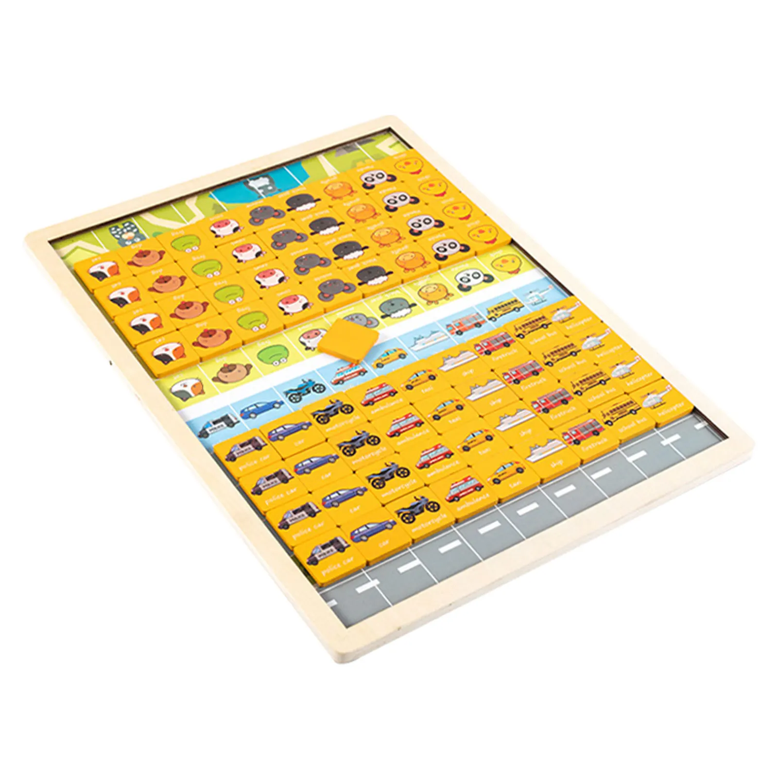 Cartoon Cognitive Board Game STEM Focused Puzzle Game For Boys And Girls Wooden Memory Matching Board Game For Kids Over 3
Cartoon Cognitive Board Game STEM Focused Puzzle Game For Boys And Girls Wooden Memory Matching Board Game For Kids Over 3