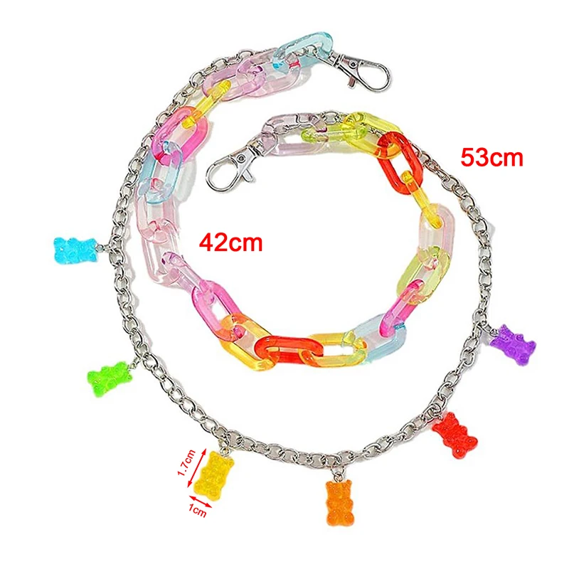 1 Pc European And American Candy Coloured Two Layer Bear Waist Chain Fashion Street Sexy Hot Girl Harajuku Waist Trouser Chain
1 Pc European And American Candy Coloured Two Layer Bear Waist Chain Fashion Street Sexy Hot Girl Harajuku Waist Trouser Chain