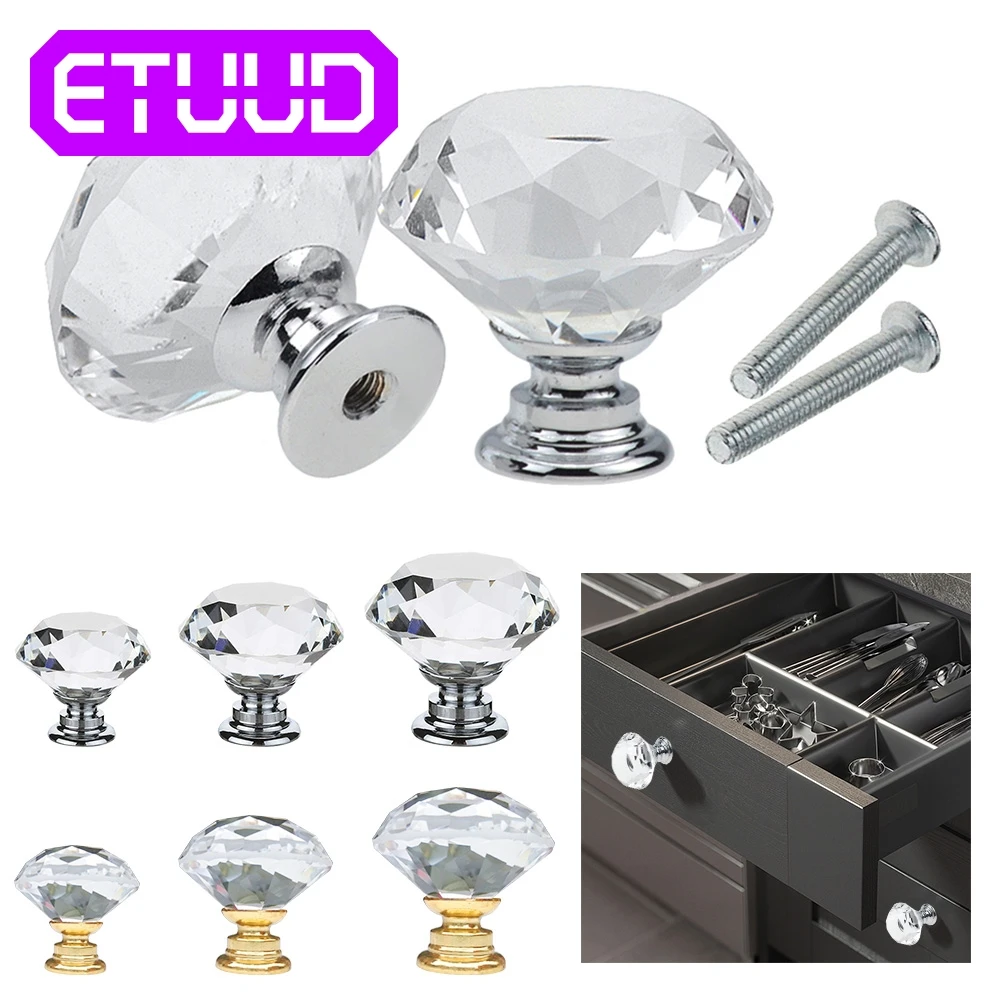 20mm 30mm 40mm Diamond Shape Design Crystal Glass Knobs Cupboard Drawer Pull Kitchen Cabinet Door Wardrobe Handles Hardware
20mm 30mm 40mm Diamond Shape Design Crystal Glass Knobs Cupboard Drawer Pull Kitchen Cabinet Door Wardrobe Handles Hardware