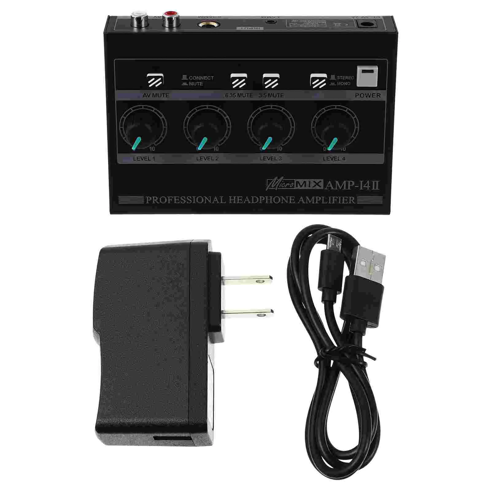 Headphone Amp 4-channel Audio Converter Earphone Splitter Headphone Amplifier 
Headphone Amp 4-channel Audio Converter Earphone Splitter Headphone Amplifier