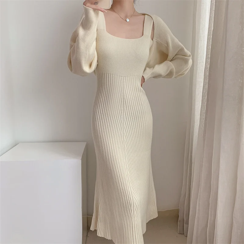 Autumn and winter temperament suspender knitwear dress comfortable milk coffee color elegant flat mouth design suspender knitted
Autumn and winter temperament suspender knitwear dress comfortable milk coffee color elegant flat mouth design suspender knitted