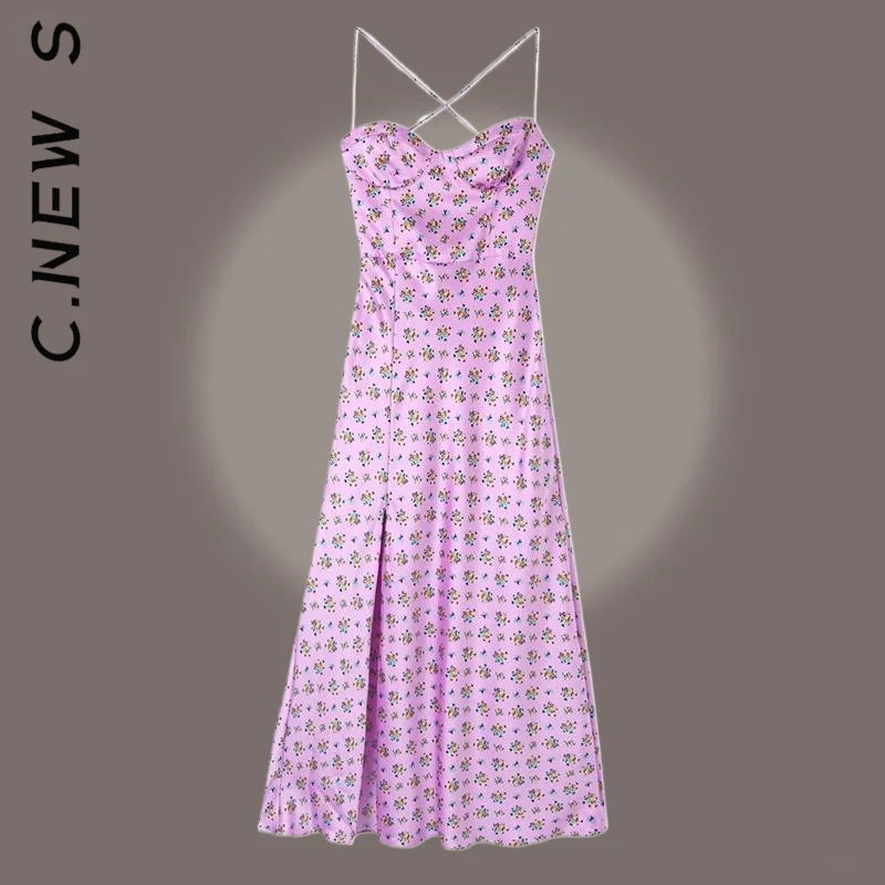 Новое Женское платье C.New S с разрезом спереди и открытой спиной, шикарная уличная одежда, популярное корейское платье, женское платье, женско... 
Новое Женское платье C.New S с разрезом спереди и открытой спиной, шикарная уличная одежда, популярное корейское платье, женское платье, женско...