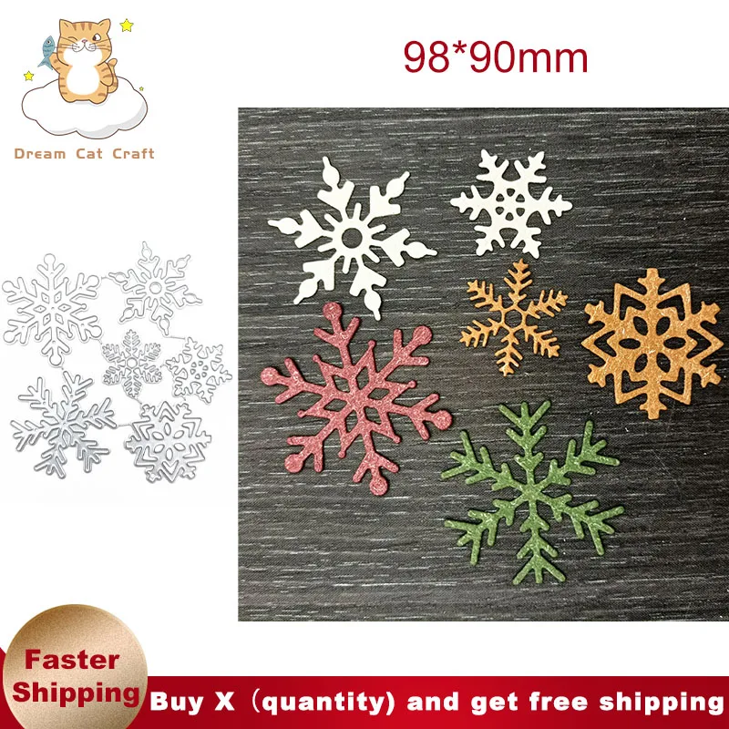 6Pcs Winter Christmas Snowflakes Metal Cutting Dies Cut Mold Card Scrapbook Paper Knife Mould Blade Punch DIY Handicrafts 2022
6Pcs Winter Christmas Snowflakes Metal Cutting Dies Cut Mold Card Scrapbook Paper Knife Mould Blade Punch DIY Handicrafts 2022