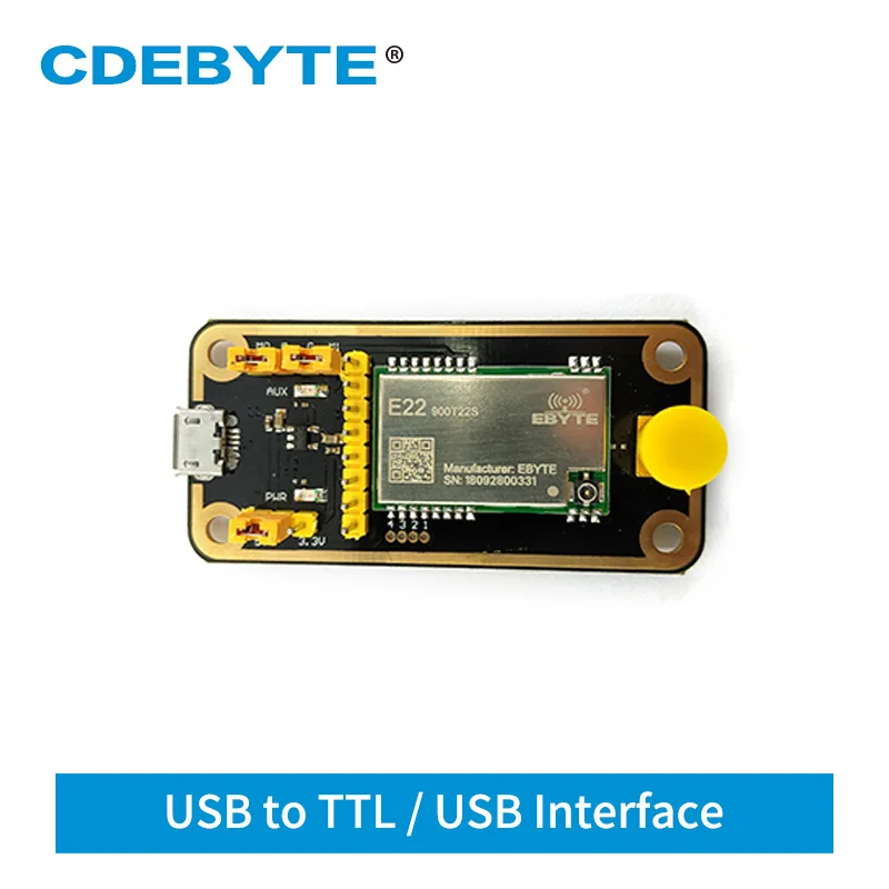 Наборы тестовых плат SX1262, модуль LoRa, дальность 5 км, 868 м, 915 МГц, трансивер USB E22-900TBL-01 для E22-900T22S
Наборы тестовых плат SX1262, модуль LoRa, дальность 5 км, 868 м, 915 МГц, трансивер USB E22-900TBL-01 для E22-900T22S