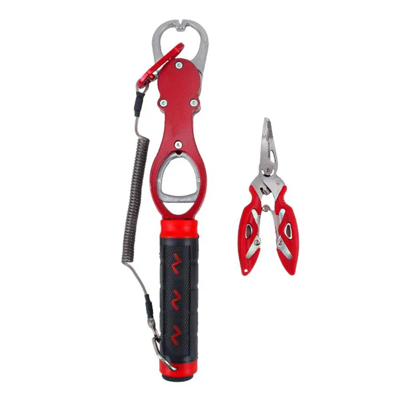 Fishing Lip Gripper With Fishing Plier Hand Grip Portable Aluminum Alloy Gripper With Weight Scale Fishing Accessories
Fishing Lip Gripper With Fishing Plier Hand Grip Portable Aluminum Alloy Gripper With Weight Scale Fishing Accessories