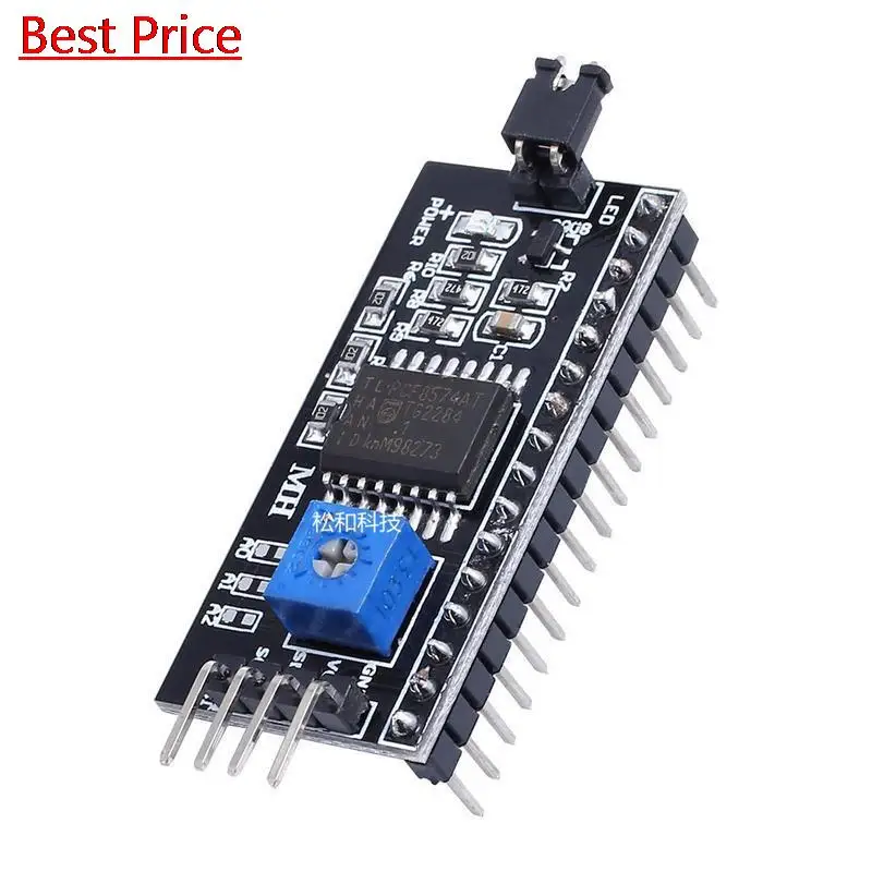 

20Pcs/lot PCF8574 IIC I2C TWI SPI Serial Interface Board Port 1602 2004 LCD LCD1602 Adapter Plate LCD Adapter Converter Module