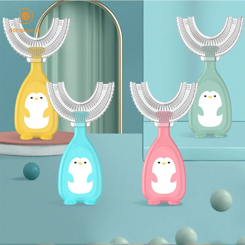 Baby Toothbrush Children 360 Degree U-shaped Child Toothbrush Teethers Soft Silicone Baby Brush Kids Teeth Oral Care Cleaning
Baby Toothbrush Children 360 Degree U-shaped Child Toothbrush Teethers Soft Silicone Baby Brush Kids Teeth Oral Care Cleaning