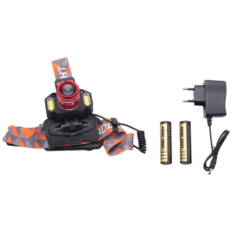Head Light Lamp Strong Cob / T6 Focusing System Head-Mounted Rechargeable Flashlight Eu Plug
Head Light Lamp Strong Cob / T6 Focusing System Head-Mounted Rechargeable Flashlight Eu Plug