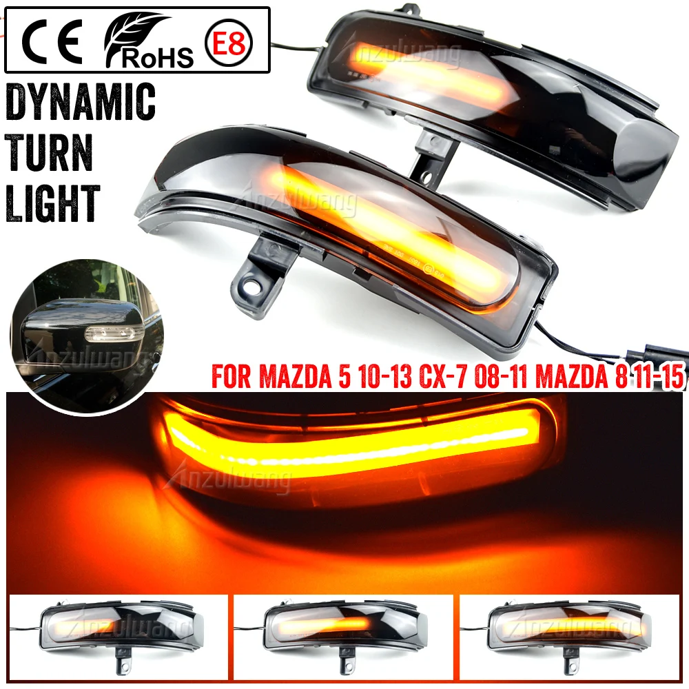 Dynamic LED Side Mirror Turn Signal Lamp Blink Repeater Light For Mazda CX-7 CX7 2008-2014 For Mazda 8 MPV 2011-2015
Dynamic LED Side Mirror Turn Signal Lamp Blink Repeater Light For Mazda CX-7 CX7 2008-2014 For Mazda 8 MPV 2011-2015
