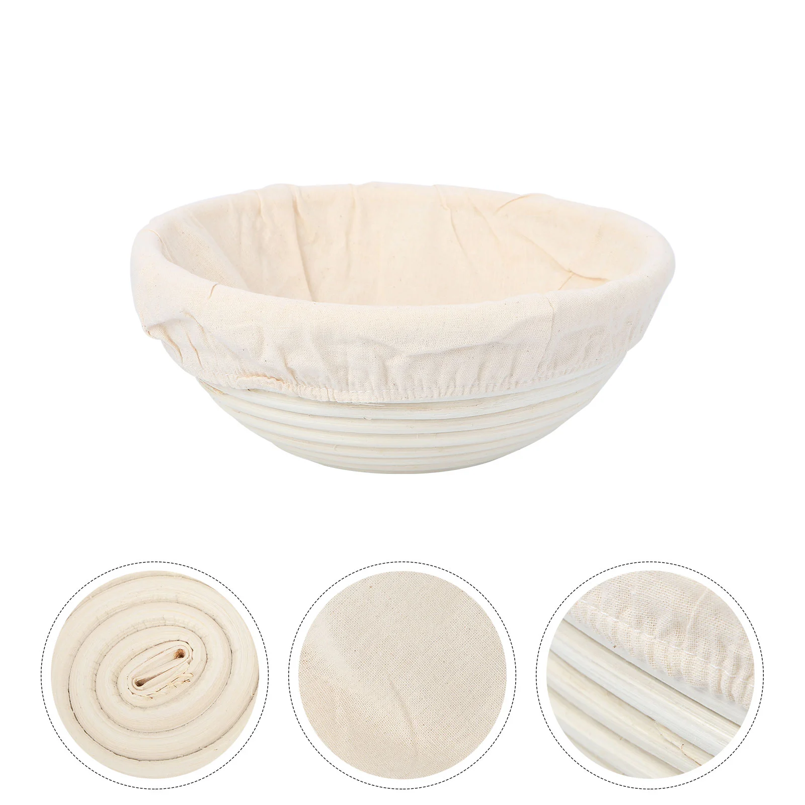 Dough Basket Bowl Rattan Bread Proofing Banneton Baking Loaf Liner Container Sourdough Serving Cloth
Dough Basket Bowl Rattan Bread Proofing Banneton Baking Loaf Liner Container Sourdough Serving Cloth