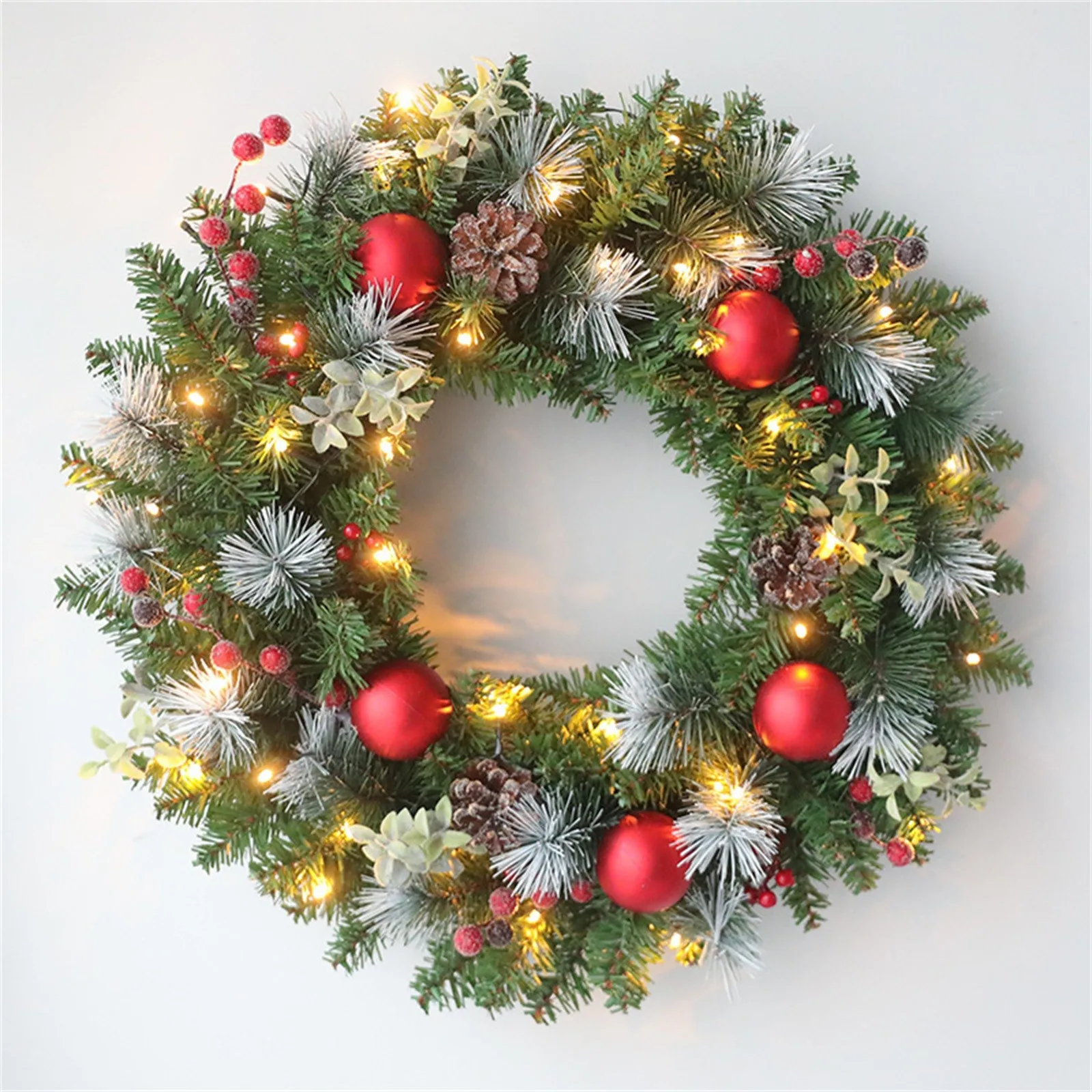 Door Accessories Led Illuminated Garland Decorate Wreaths For Christmas Parties Courtyard Room Wall Hanging Ornaments Pendant 
Door Accessories Led Illuminated Garland Decorate Wreaths For Christmas Parties Courtyard Room Wall Hanging Ornaments Pendant