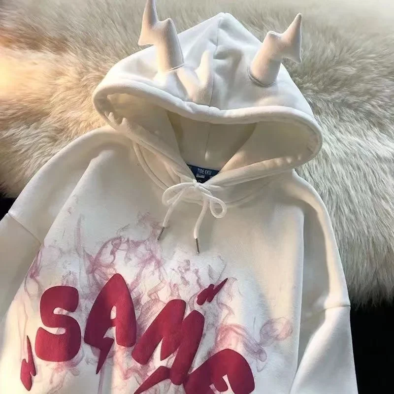 Hoodies Sweatshirt Women Graffiti Y2K Angel Ears Monster Bubble Anime Long Sleeve Harajuku Goth Oversized Thick Pullover Hoodies
Hoodies Sweatshirt Women Graffiti Y2K Angel Ears Monster Bubble Anime Long Sleeve Harajuku Goth Oversized Thick Pullover Hoodies