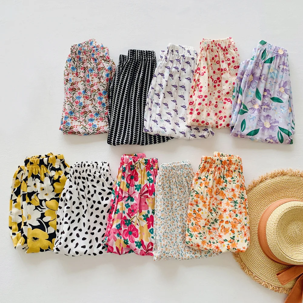 Boys Girl Floral Printed Casual Pants Trousers Summer New Long Lantern Pants Baby Loose Casual Pants Anti-Mosquito Pants Outwear
Boys Girl Floral Printed Casual Pants Trousers Summer New Long Lantern Pants Baby Loose Casual Pants Anti-Mosquito Pants Outwear