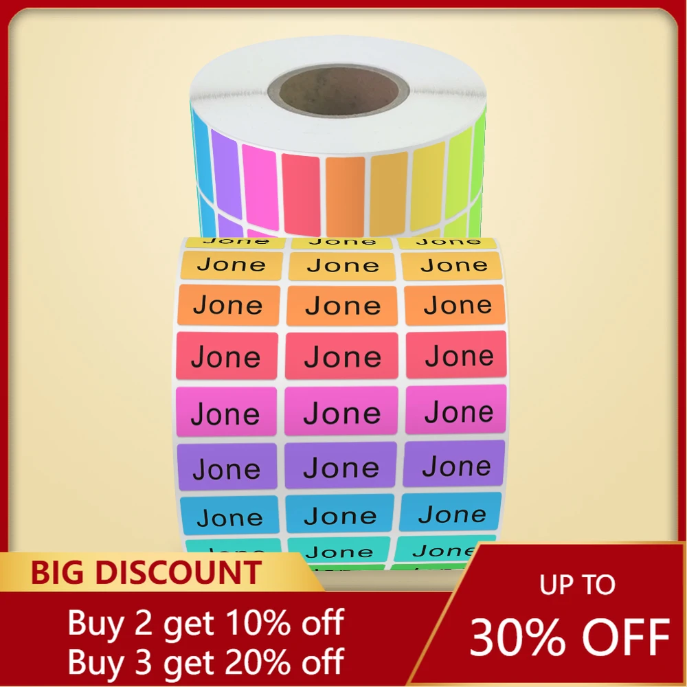 Multi-size Custom Colorful Waterproof Name Stickers DIY Personal Label Sticker Children Water Cup Tag School Stationery Supplies
Multi-size Custom Colorful Waterproof Name Stickers DIY Personal Label Sticker Children Water Cup Tag School Stationery Supplies