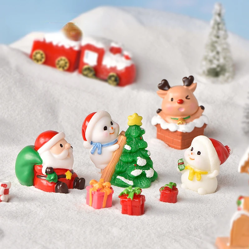 Mini Resin Christmas Decoration Santa Claus Snowman Tree Micro Landscape Model DIY Miniature Garden Figurines Home Decoration
Mini Resin Christmas Decoration Santa Claus Snowman Tree Micro Landscape Model DIY Miniature Garden Figurines Home Decoration