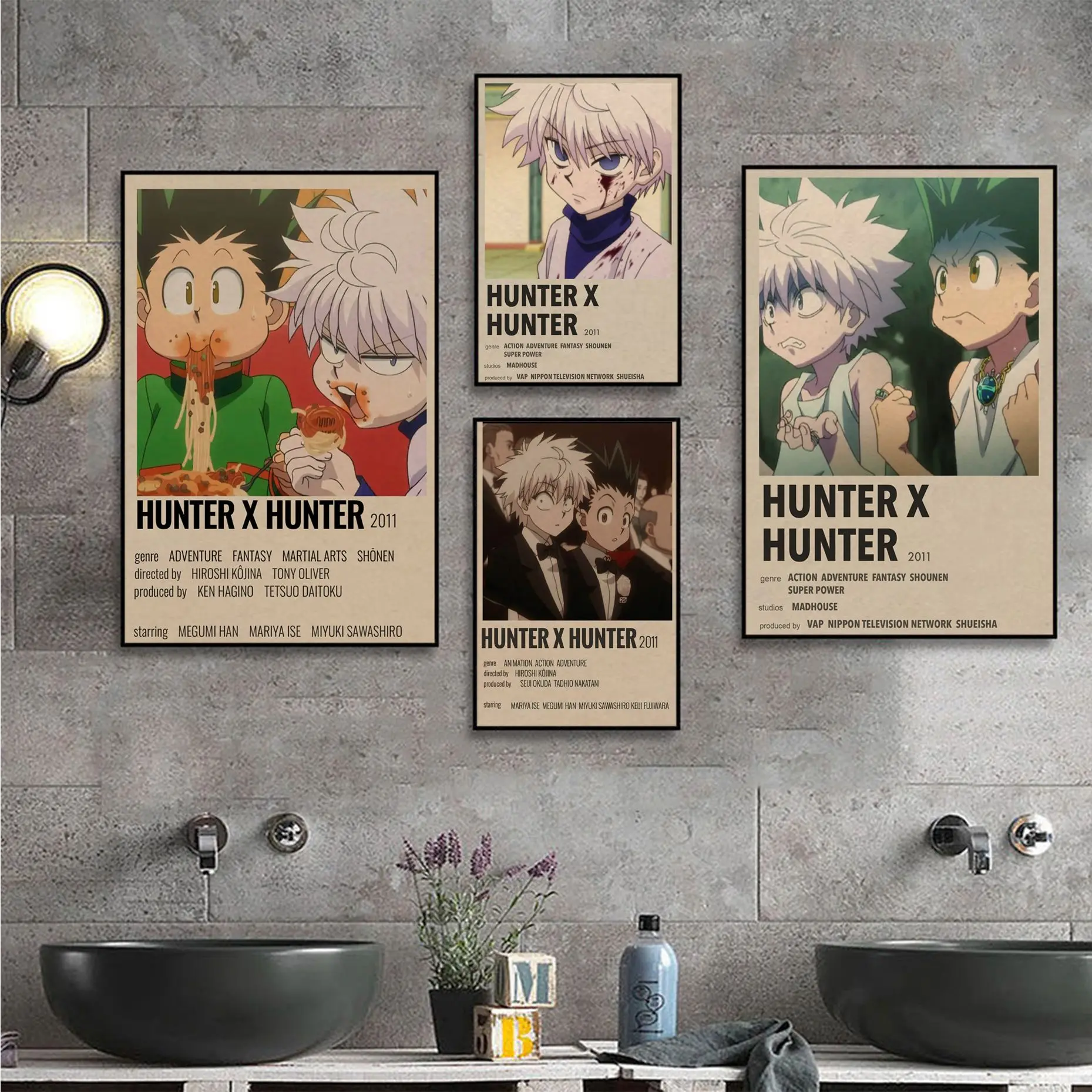 Japanese Anime Hunter X Hunter DIY poster Kraft Paper Vintage Poster Wall Art Painting Study Home decor
Japanese Anime Hunter X Hunter DIY poster Kraft Paper Vintage Poster Wall Art Painting Study Home decor