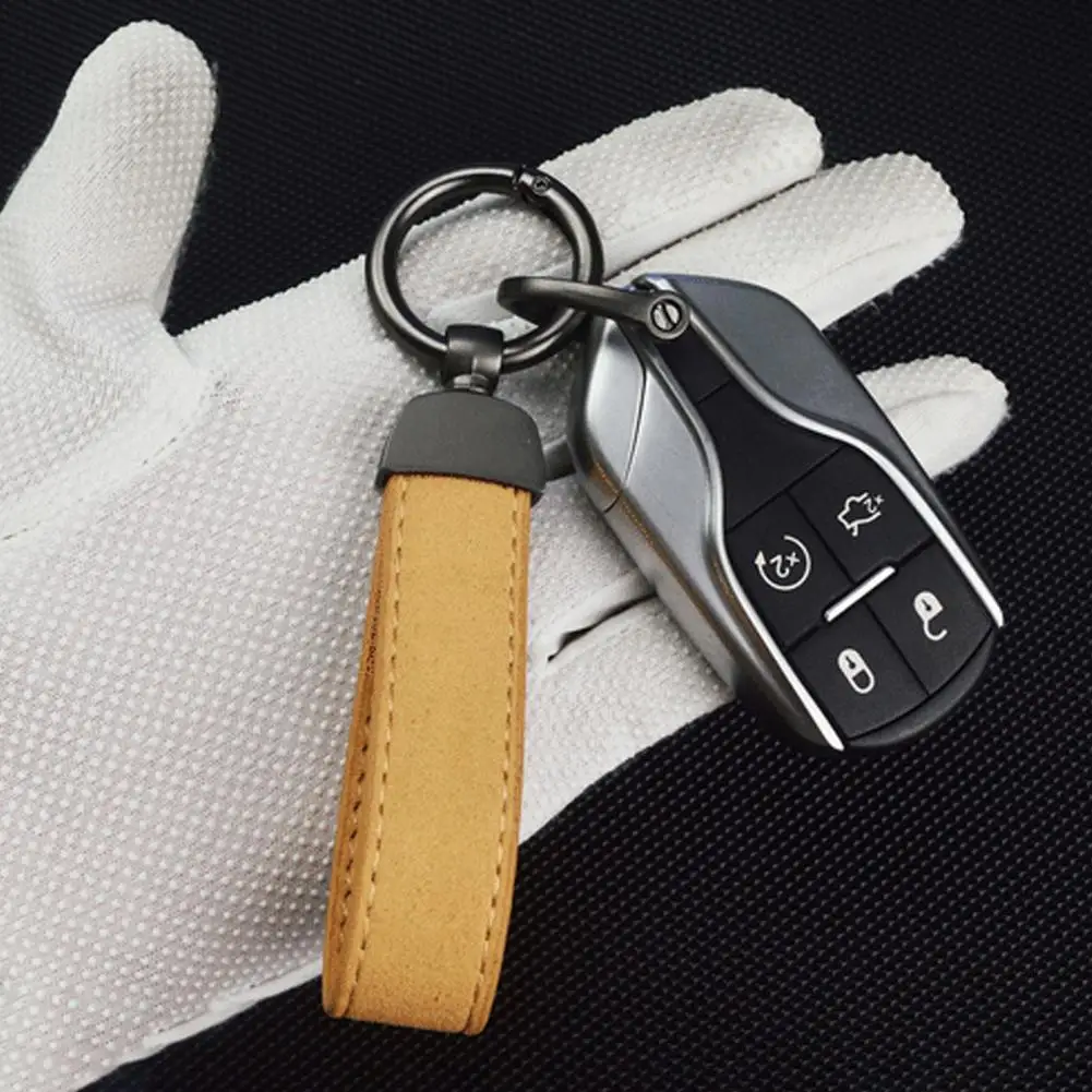 Key Chain Luxury Texture Decor Pendant with D-Ring Faux Leather Car Keychain Key Accessory
Key Chain Luxury Texture Decor Pendant with D-Ring Faux Leather Car Keychain Key Accessory
