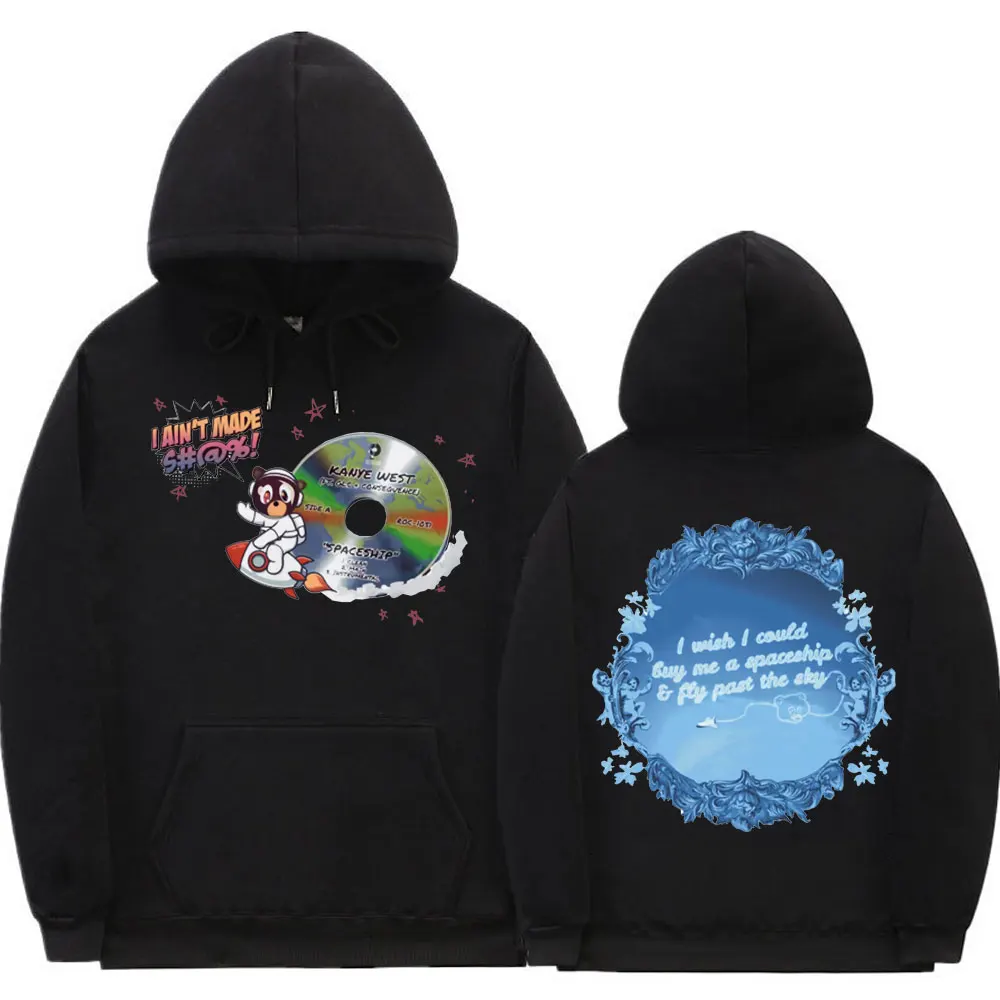 Hot Top Kanye West Men Hip-Hop Hoodies I Wish I Could Buy Me A Spaceship and Fly Past The Sky Little Bear Cd Graphic Hoodie Male
Hot Top Kanye West Men Hip-Hop Hoodies I Wish I Could Buy Me A Spaceship and Fly Past The Sky Little Bear Cd Graphic Hoodie Male
