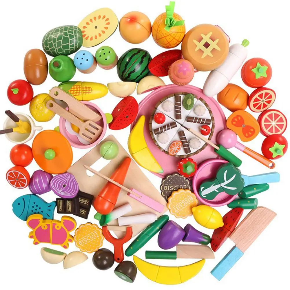 Simulation Kitchen Pretend Toy Wooden Classic Game Montessori Educational Toy For Children Kids Gift Cutting Fruit Vegetable Set
Simulation Kitchen Pretend Toy Wooden Classic Game Montessori Educational Toy For Children Kids Gift Cutting Fruit Vegetable Set