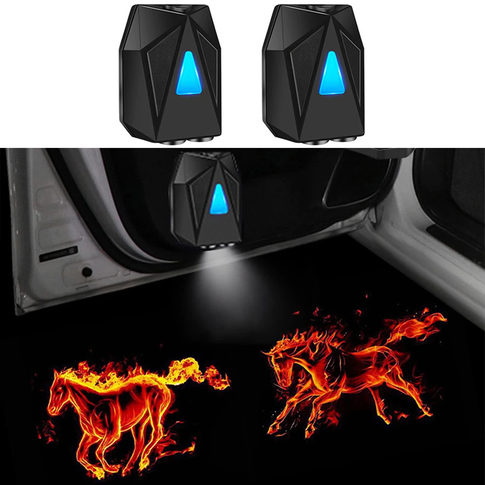 2Pcs Dynamic LED Car Door Projection Light Novelty Movie Gif Lamp Atmosphere Animated Night Projector Warning Ambient Luces
2Pcs Dynamic LED Car Door Projection Light Novelty Movie Gif Lamp Atmosphere Animated Night Projector Warning Ambient Luces