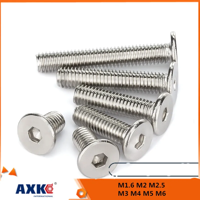 AXK Нержавеющие винты M1.6-M6
AXK Нержавеющие винты M1.6-M6