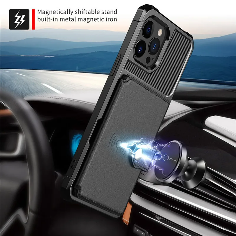 Magnetic Leather Wallet Phone Case for iPhone 14 13 7 8 Plus XR XS MAX 11 12Mini Armor Shockproof Card Holder Flip Cover Buckle
Magnetic Leather Wallet Phone Case for iPhone 14 13 7 8 Plus XR XS MAX 11 12Mini Armor Shockproof Card Holder Flip Cover Buckle