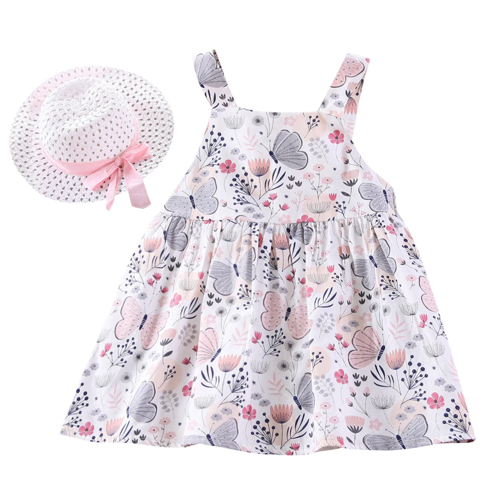 Dress Vacation Baby Hat Ruffles Girls Bow Set Sleeveless Floral Kids Summer Dresses Princess Boho Ugly Sweater Toddler Girls
Dress Vacation Baby Hat Ruffles Girls Bow Set Sleeveless Floral Kids Summer Dresses Princess Boho Ugly Sweater Toddler Girls