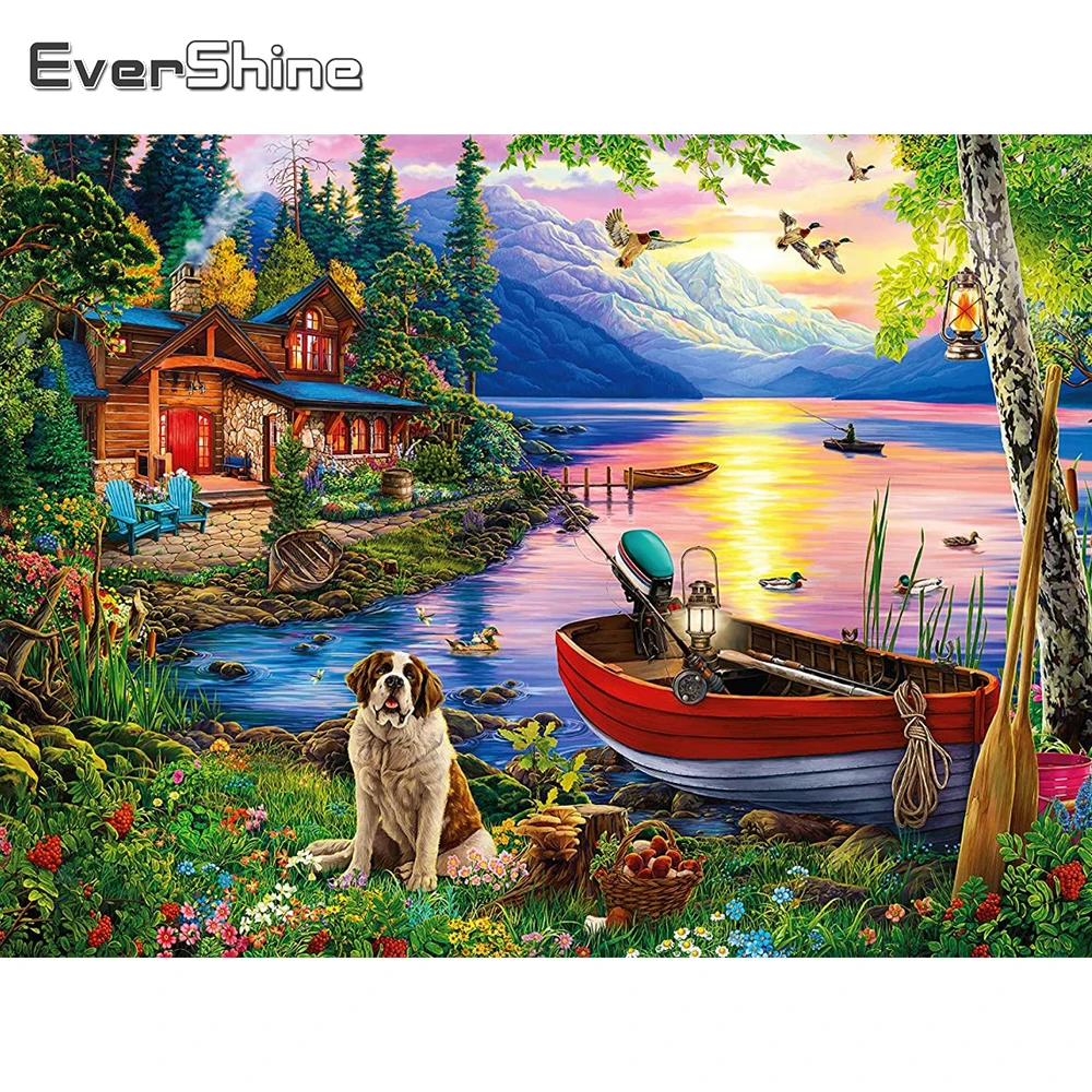 EverShine алмазная вышивка дом река новое поступление 5д DIY алмазная мозаика пейзаж Озеро вышивка крестиком рукоделие живопись собаки хобби руч...
EverShine алмазная вышивка дом река новое поступление 5д DIY алмазная мозаика пейзаж Озеро вышивка крестиком рукоделие живопись собаки хобби руч...