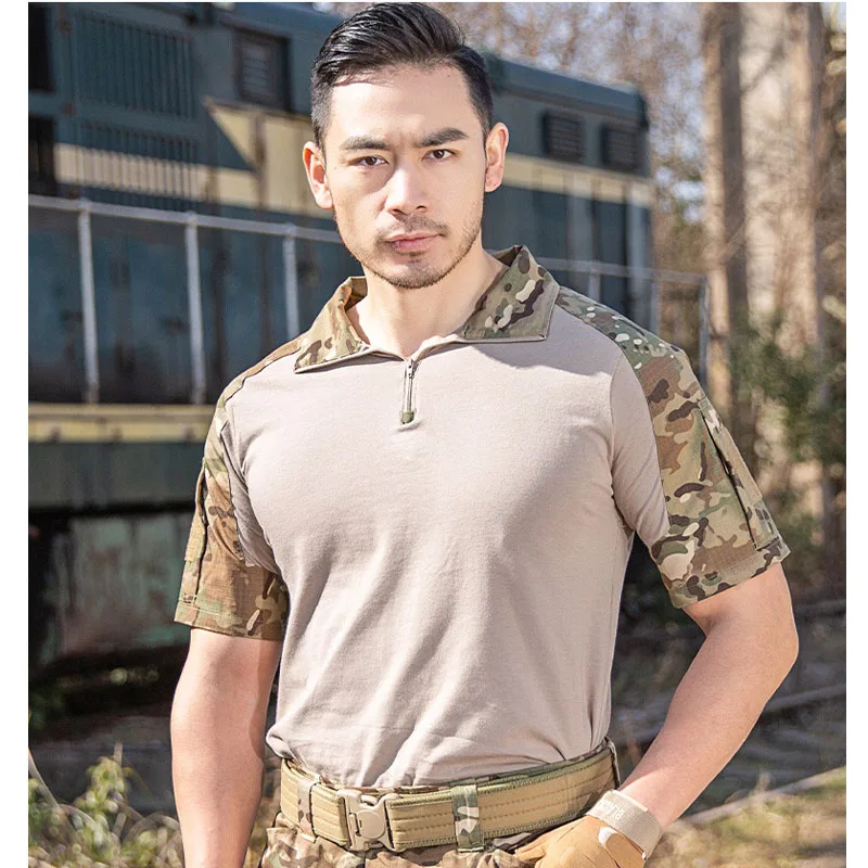 2023 summer Camouflage Top Tee men's short sleeved T shirt Male camouflage t shirt Men American tactical frog shirt 95% Cotton
2023 summer Camouflage Top Tee men's short sleeved T shirt Male camouflage t shirt Men American tactical frog shirt 95% Cotton