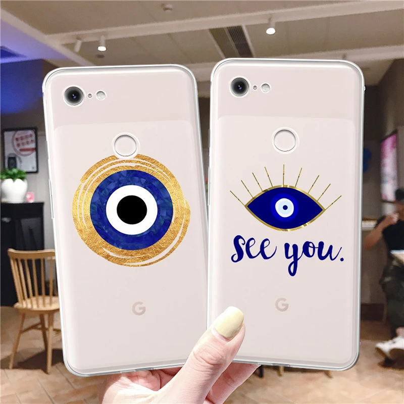 Evil Eye Transparent Phone Case Coque for Google Pixel 5 4 4a 3 3a 2 XL Soft TPU Silicone For Pixel 4XL 5 XL 3XL 2XL Back Covers
Evil Eye Transparent Phone Case Coque for Google Pixel 5 4 4a 3 3a 2 XL Soft TPU Silicone For Pixel 4XL 5 XL 3XL 2XL Back Covers