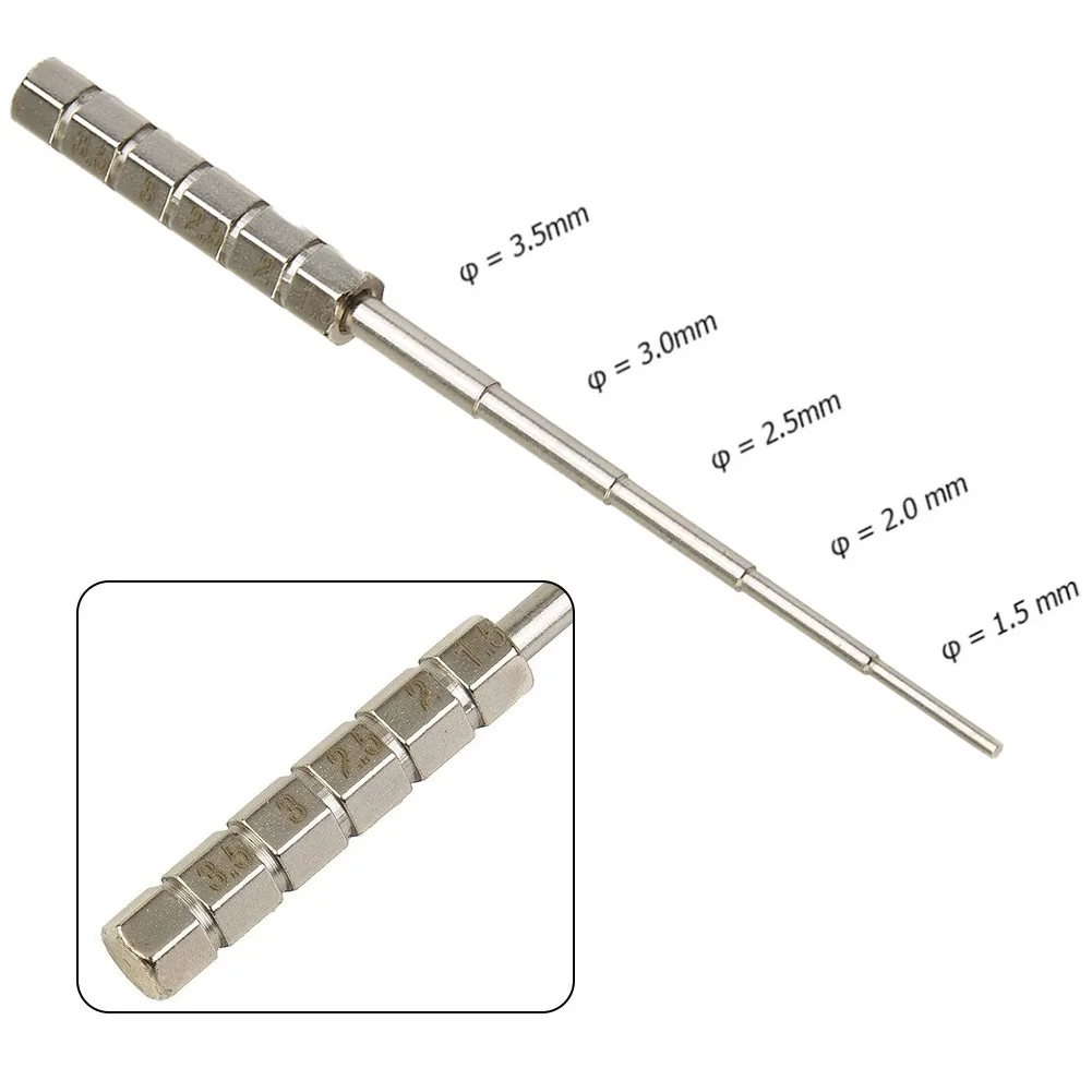 

Прочный инструмент для зажима катушки, серебристый инструмент для зажима из нержавеющей стали, проволока 1,5 мм-3,5 мм, аксессуары для обслуживаемого атомайзера RDA