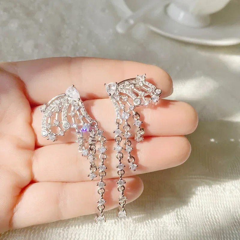 Роскошные серьги-гвоздики высокого качества MDLFES Moissan Diamond Style Concept с дизайном