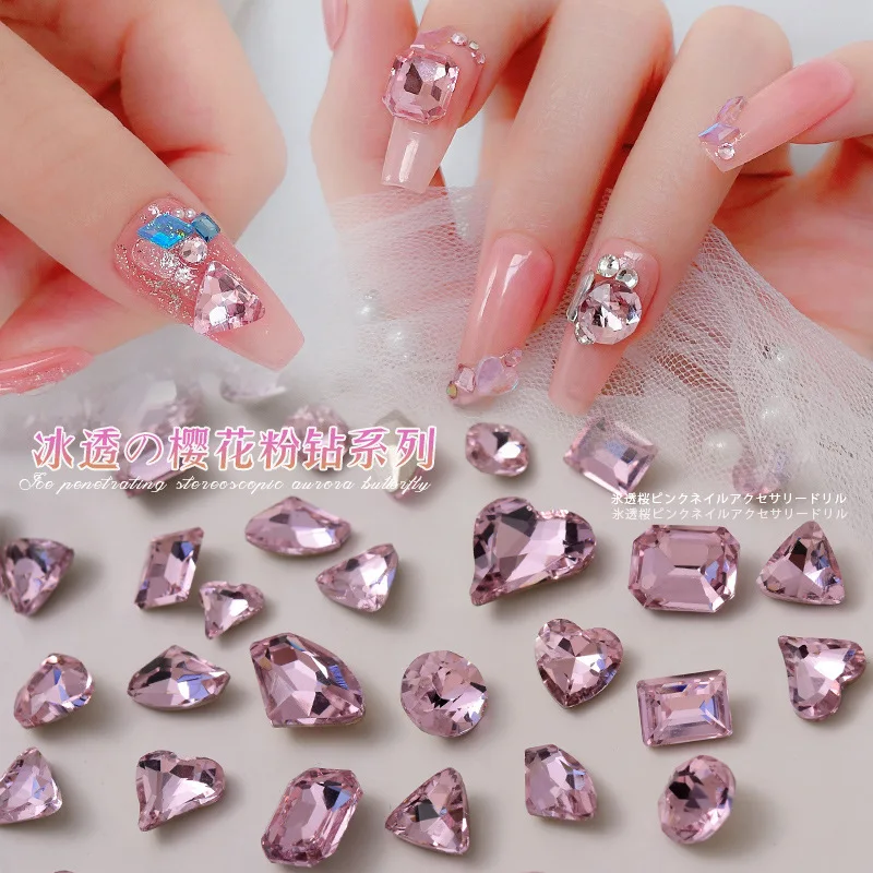 10pcs 6-14mm Pink Sweet Heart Rhinestones For Nail Art Decoration PointBack Acrylic Nail Charms Jewelry DIY Craft Manicure Gems
10pcs 6-14mm Pink Sweet Heart Rhinestones For Nail Art Decoration PointBack Acrylic Nail Charms Jewelry DIY Craft Manicure Gems