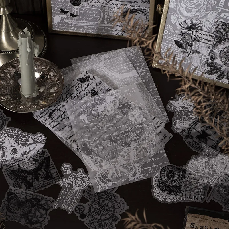 30 Sheets Vintage Journal Decoration Sulfate Paper Material Pack Literature Art Notes Paper Memo Pad DIY Scrapbooking Stationery
30 Sheets Vintage Journal Decoration Sulfate Paper Material Pack Literature Art Notes Paper Memo Pad DIY Scrapbooking Stationery