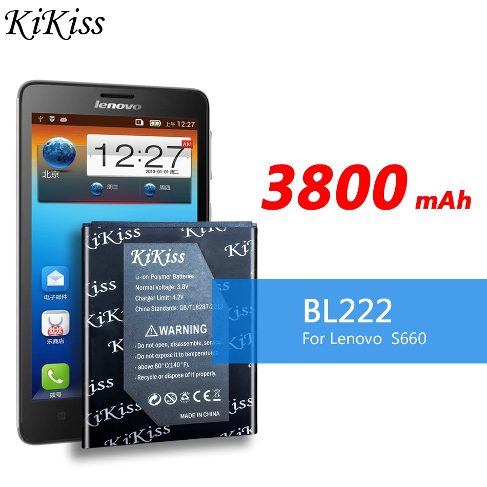 Аккумулятор BL222 емкостью 3800 мАч для Lenovo S660 S668T мобильный телефон, литий-полимерный аккумулятор
Аккумулятор BL222 емкостью 3800 мАч для Lenovo S660 S668T мобильный телефон, литий-полимерный аккумулятор