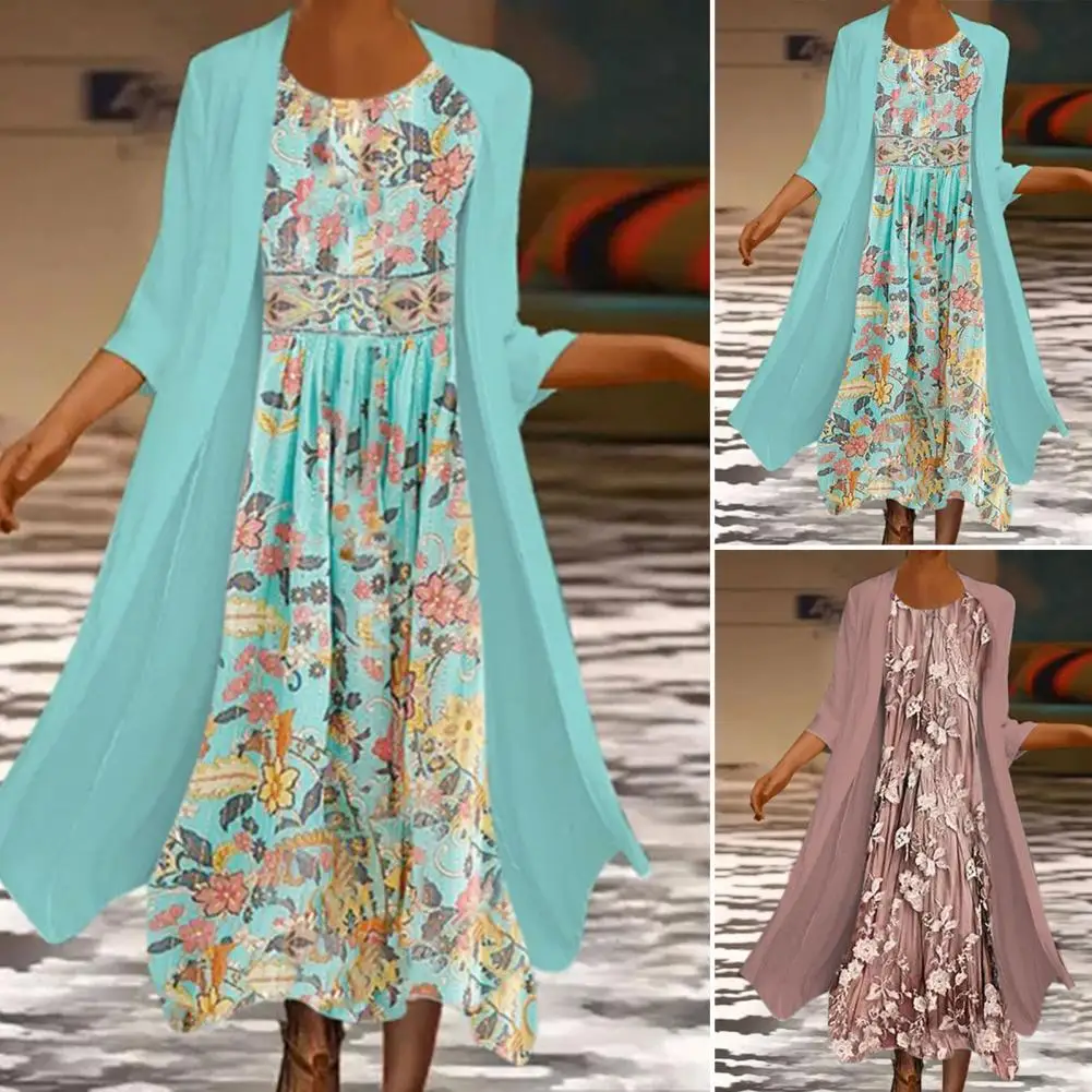 Cardigan Dress Set Crew Neck Summer Loose-fitting Flower Cardigan Dress Set Office Lady Cardigan Dress Midi Dress Set
Cardigan Dress Set Crew Neck Summer Loose-fitting Flower Cardigan Dress Set Office Lady Cardigan Dress Midi Dress Set