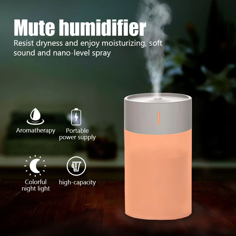 FOR Portable 260ml Air Humidifier Mini Aroma Oil Diffuser USB Cool Mist Sprayer with Colorful Soft Night Light for Home Car
FOR Portable 260ml Air Humidifier Mini Aroma Oil Diffuser USB Cool Mist Sprayer with Colorful Soft Night Light for Home Car