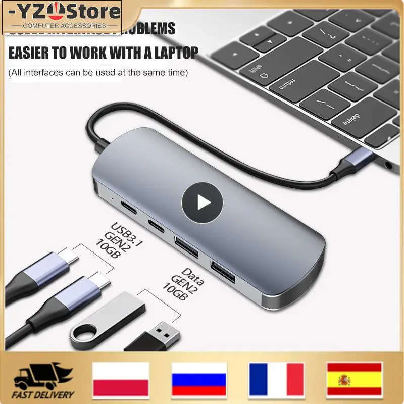 4 In 1 Expansion Dock 10gbps Type-c HDMI-compatible Computer Adapter Connector Portable Otg Hub Multi Splitter Adapter
4 In 1 Expansion Dock 10gbps Type-c HDMI-compatible Computer Adapter Connector Portable Otg Hub Multi Splitter Adapter