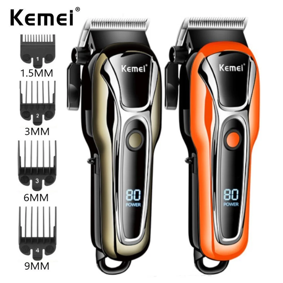 Professional Hair Clipper Rechargeable Trimmer Men Electric Cutter Hair Cutting Machine LCD Cordless Beard Trimmer Kemei-PG1990
Professional Hair Clipper Rechargeable Trimmer Men Electric Cutter Hair Cutting Machine LCD Cordless Beard Trimmer Kemei-PG1990