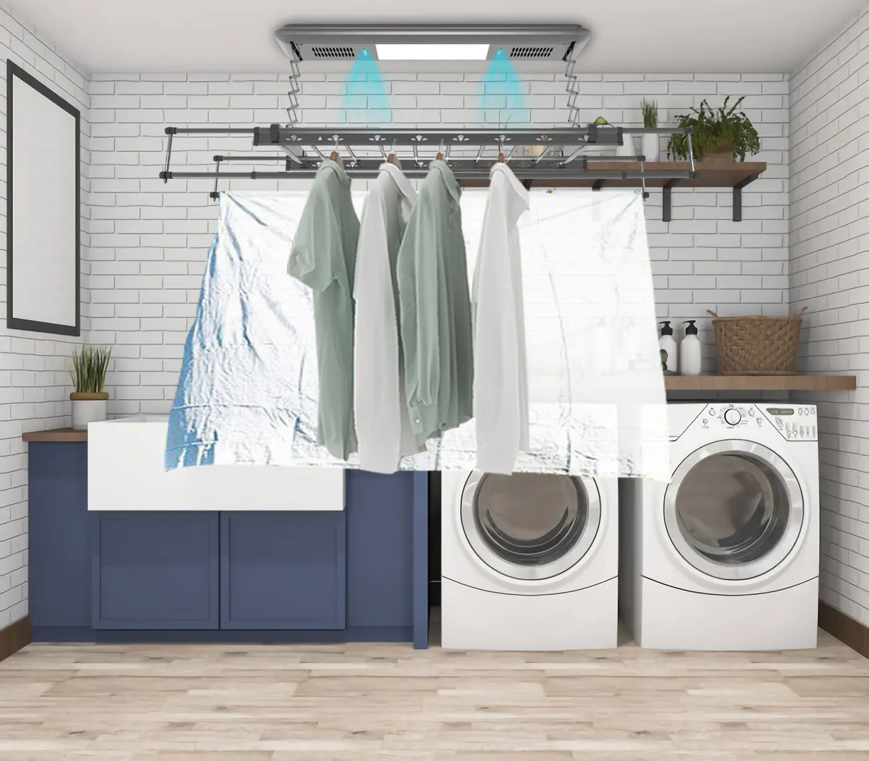Multi function Smart Electric Lifting Ceiling Laundry Electric Automatic Remote Control Folding Hanger Drying Clothes Rack
Multi function Smart Electric Lifting Ceiling Laundry Electric Automatic Remote Control Folding Hanger Drying Clothes Rack
