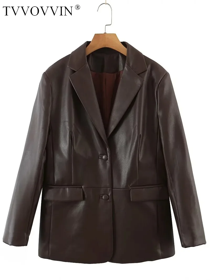 Уличная куртка TVVOVVIN из искусственной кожи черного цвета, модное женское пальто, Осень-зима, супер красивые топы для девушек, куртки DG6 
Уличная куртка TVVOVVIN из искусственной кожи черного цвета, модное женское пальто, Осень-зима, супер красивые топы для девушек, куртки DG6