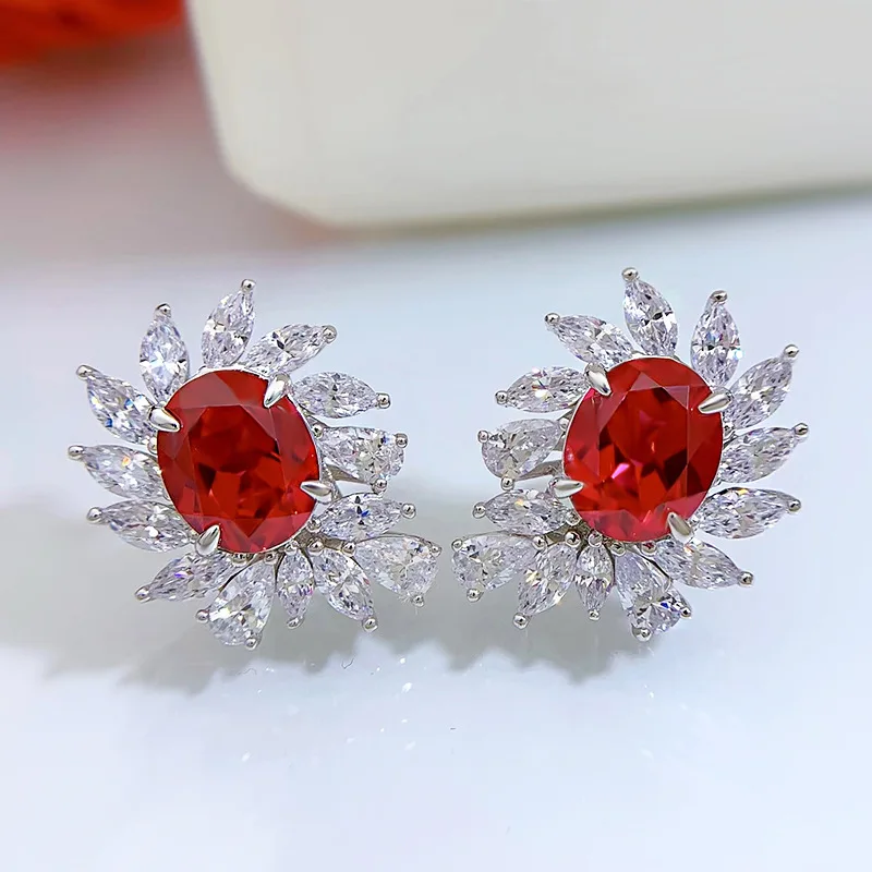 Женские серьги из серебра 925 пробы, с красными голубями и кровью, 8 х10 мм 
Женские серьги из серебра 925 пробы, с красными голубями и кровью, 8 х10 мм