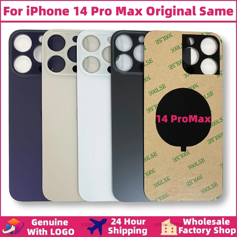 For iPhone 14 ProMax Back Glass Panel Battery Cover Replacement Parts Original Same With Logo Rear Housing Big Hole Camera Glass
For iPhone 14 ProMax Back Glass Panel Battery Cover Replacement Parts Original Same With Logo Rear Housing Big Hole Camera Glass