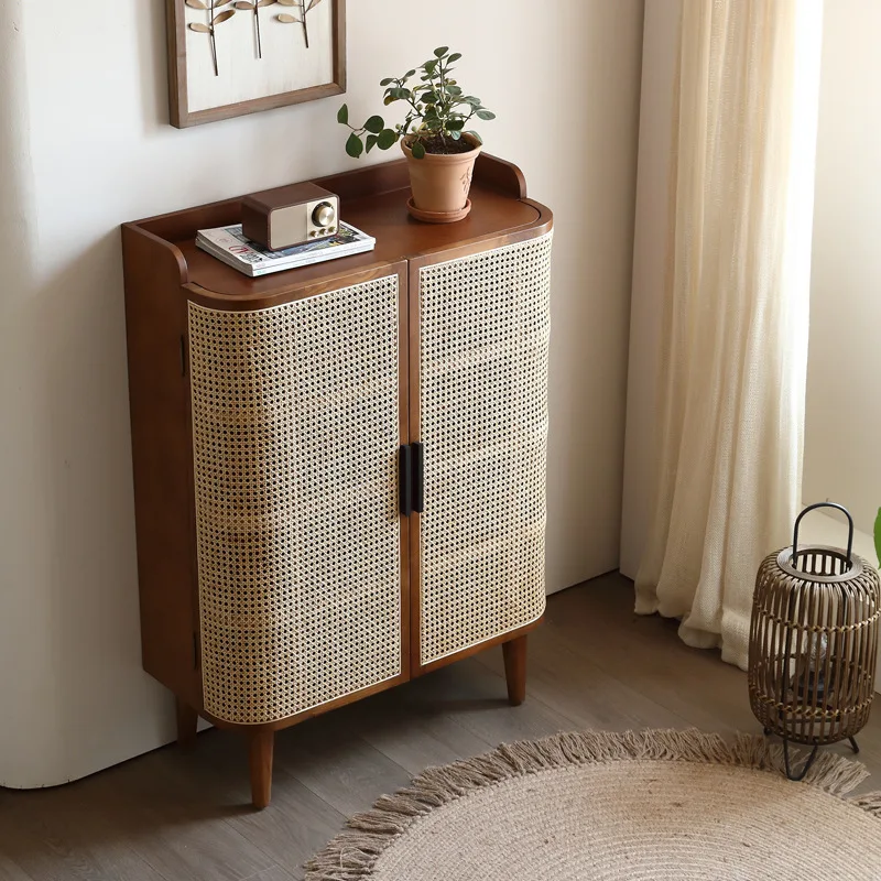 Nordic Solid Wood Shoe Cabinet Creative Living Room Home Storage Shoe Rack Home Doorway Storage Locker Rattan Hallway
Nordic Solid Wood Shoe Cabinet Creative Living Room Home Storage Shoe Rack Home Doorway Storage Locker Rattan Hallway