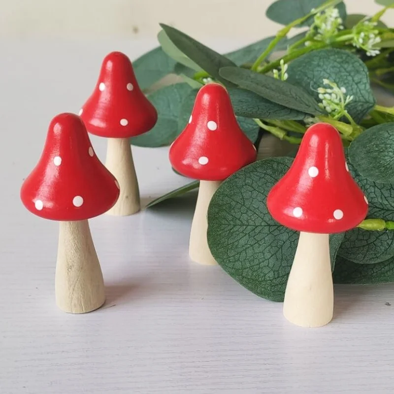 10PCS Mushrooms Miniature Figurines Mini Wooden Mushrooms Fairy Garden Accessories Flower Pots Micro Landscape Decoration
10PCS Mushrooms Miniature Figurines Mini Wooden Mushrooms Fairy Garden Accessories Flower Pots Micro Landscape Decoration