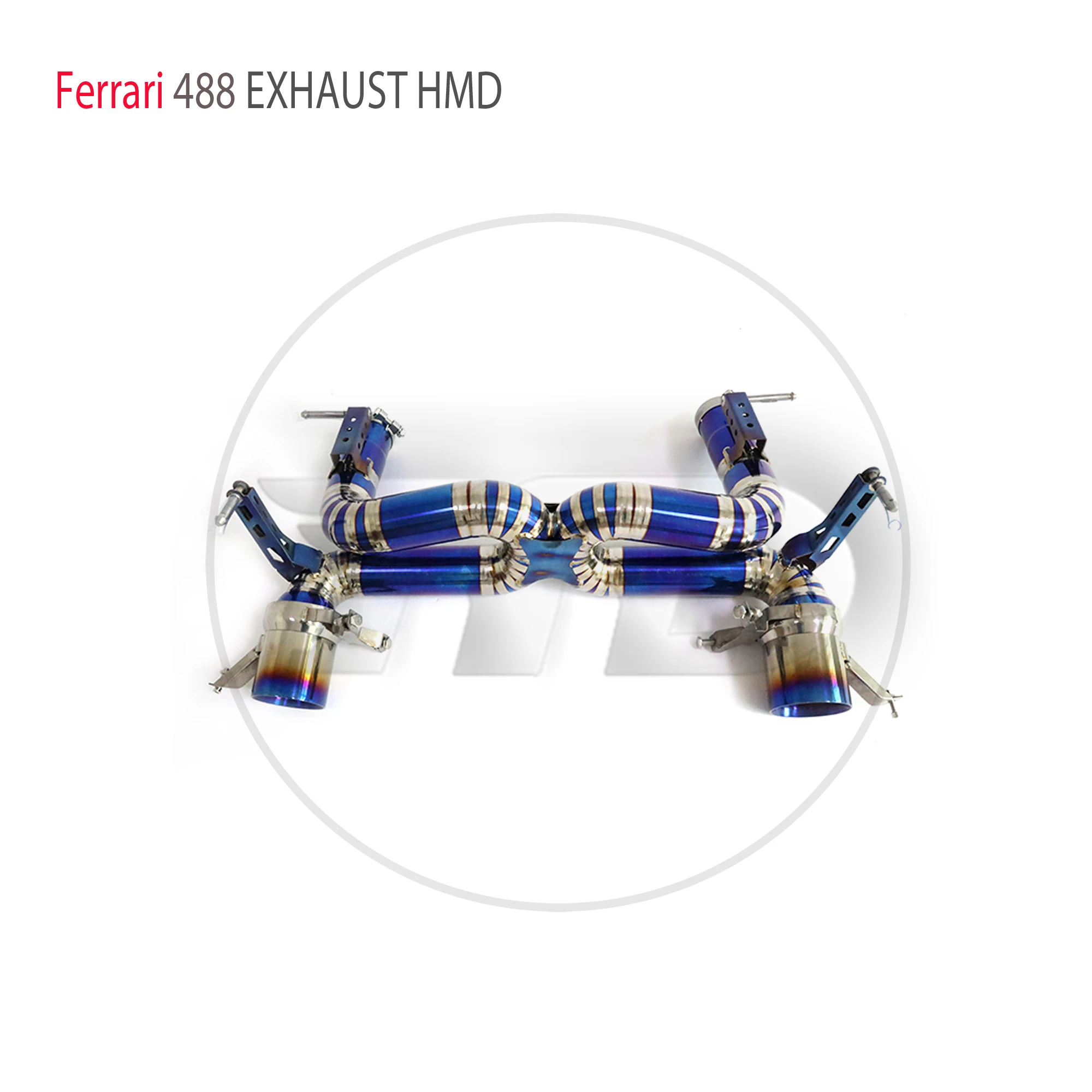 HMD Titanium Exhaust System Performance Catback With Ti Tips For Ferrari 488 Spider Pista 3.9T Without Valve Racing X Pipe
HMD Titanium Exhaust System Performance Catback With Ti Tips For Ferrari 488 Spider Pista 3.9T Without Valve Racing X Pipe